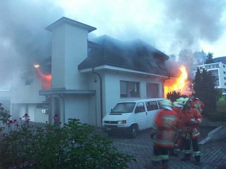 Hausbrand in Altendorf 9. Juli 2009