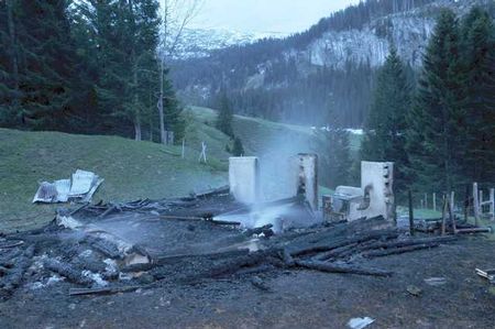 Alphüttenbrand Muotathal vom 21. Mai 2009