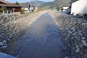 Etappe 1: Dorf Unteriberg bis zur Mündung des Nidlaubachs wurde bereits im Jahr 2012/2013 realisiert.